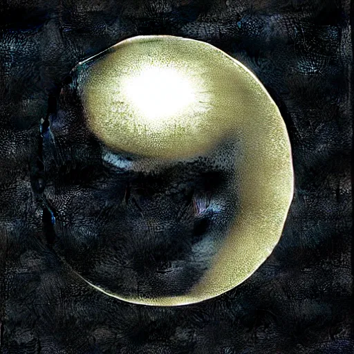 Prompt: Ray tracing, reflective orb, magic, by Dave McKean