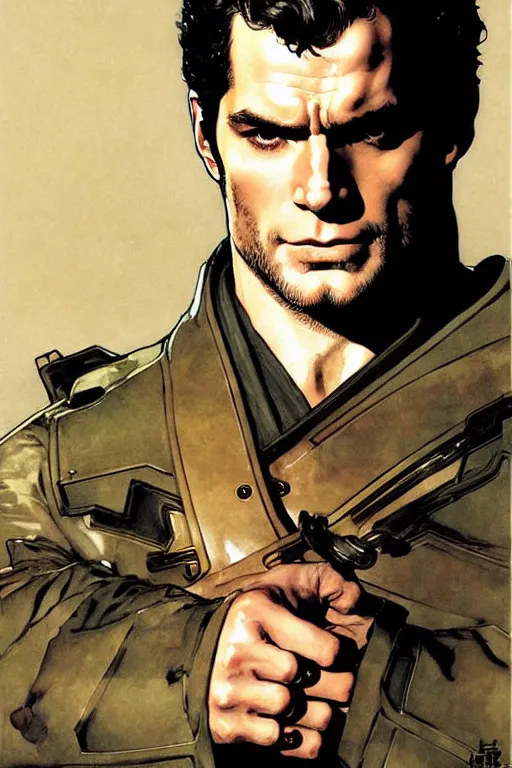 Image similar to henry cavill, painting by j. c. leyendecker, yoji shinkawa, katayama bokuyo