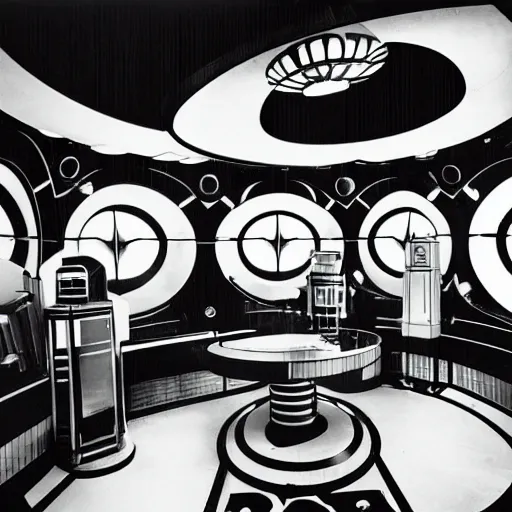 Prompt: Tardis console room, Art Deco style, by buckminster fuller and syd mead, intricate contemporary architecture, photo journalism, photography, cinematic, national geographic photoshoot