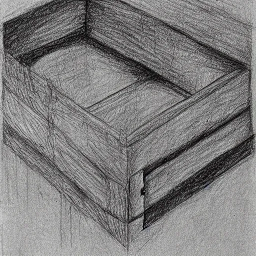 Prompt: a deceptively simple drawing hiding a terrible secret hidden in plain sight