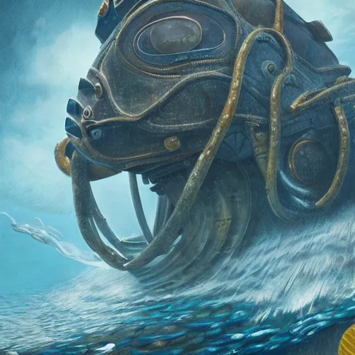 Image similar to 2 0, 0 0 0 leagues under the sea, artstation hall of fame gallery, editors choice, # 1 digital painting of all time, most beautiful image ever created, emotionally evocative, greatest art ever made, lifetime achievement magnum opus masterpiece, the most amazing breathtaking image with the deepest message ever painted, a thing of beauty beyond imagination or words