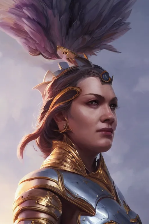 Image similar to amazon valkyrie athena, d & d, fantasy, portrait, highly detailed, headshot, digital painting, trending on artstation, concept art, sharp focus, illustration, art by artgerm and greg rutkowski and magali villeneuve