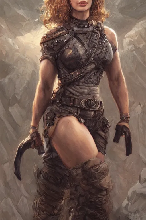 Image similar to muscled Natalie Portman as a ruggedly handsome hero, intricate, elegant, highly detailed, centered, digital painting, artstation, concept art, smooth, sharp focus, illustration, art by artgerm and donato giancola and Joseph Christian Leyendecker, Ross Tran, WLOP