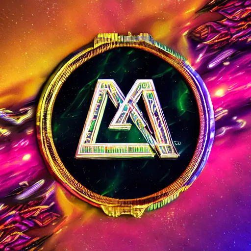 Image similar to a and w vaporwave logo, digital art, cosmic, 3 d high definition, trending on art station, photorealistic, high resolution, 8 k, octane, hyper detailed, insane details, intricate, elite, ornate, elegant trend, highly detailed and intricate, sharp focus, photography, unreal engine