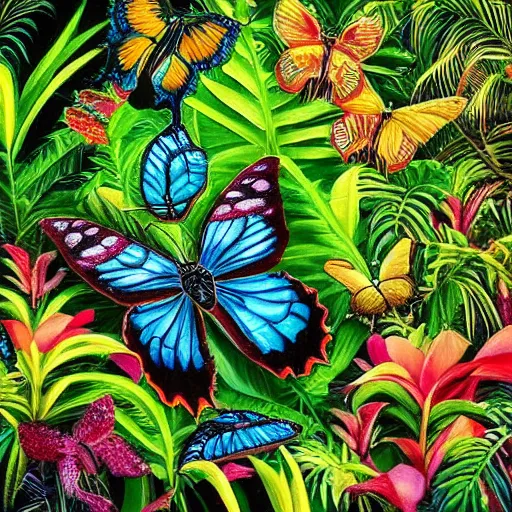 Colorful elephant painting, Orange butterfly, In a world where you can -  Wayrumble