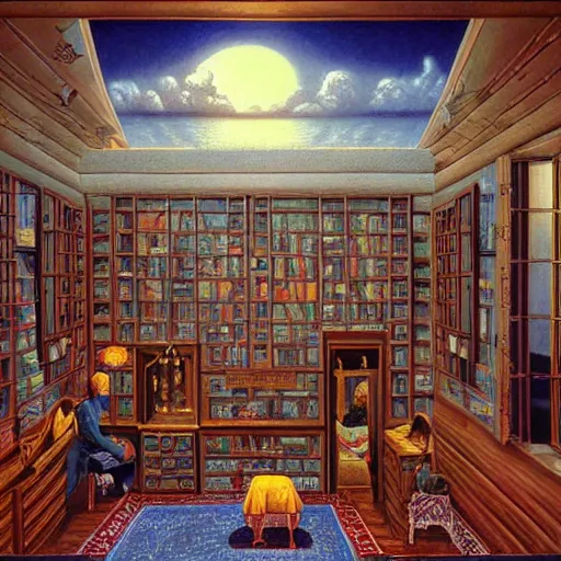 Image similar to the chinese room, by rob gonsalves