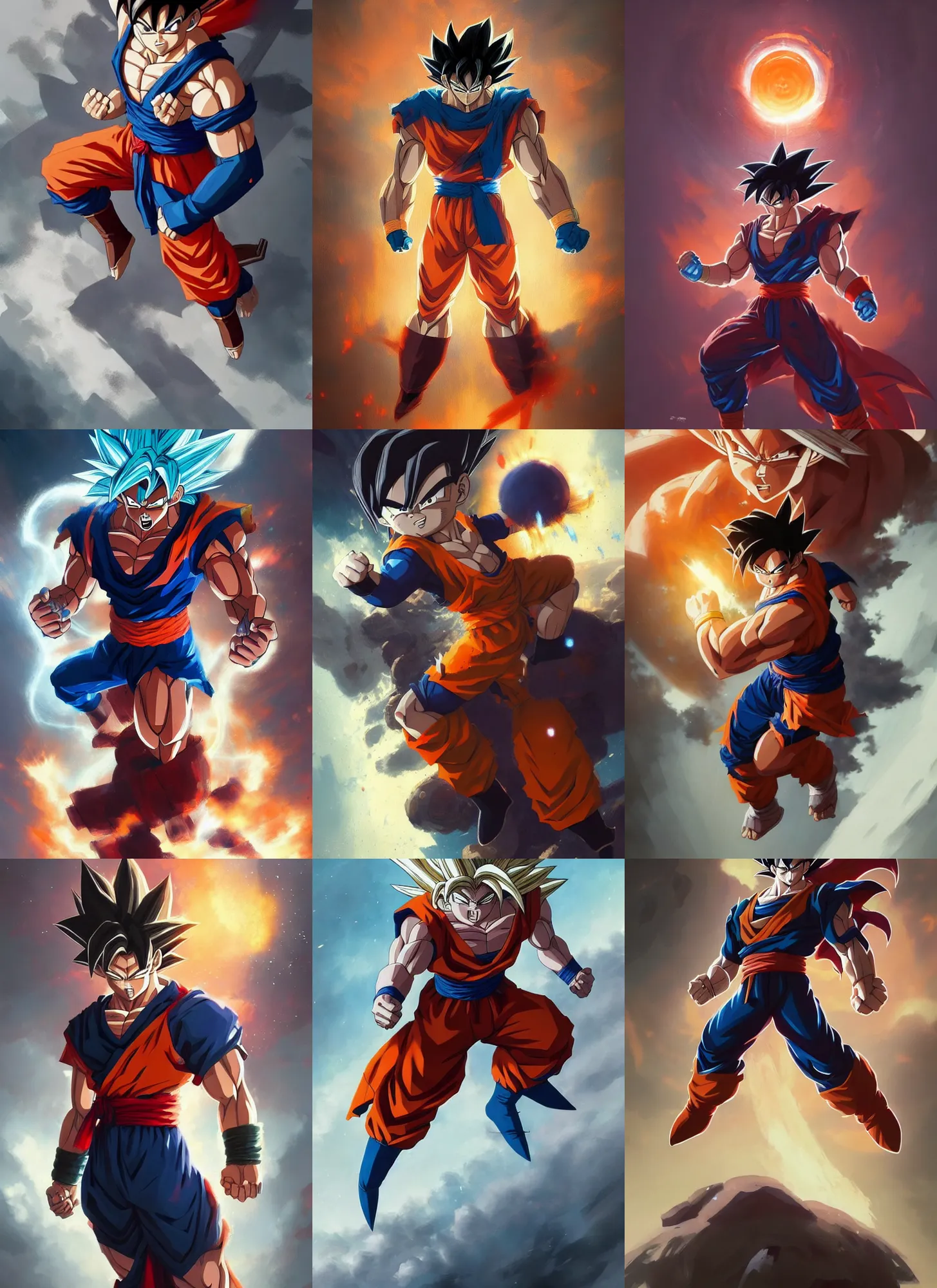 Prompt: by Greg Rutkowski, Goku from dragonball GT, trending on artstation, fine art, HD, 8K, highly detailed, good lighting, beautiful, epic, masterpiece