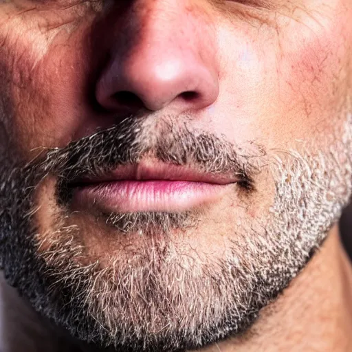 Prompt: a detailed close up of a man's face 8 k high resolution