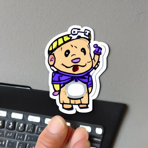 Image similar to cute sticker of baba is you videogame