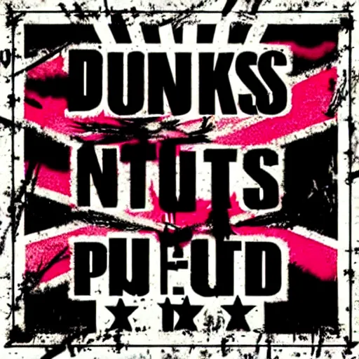 Image similar to punks not dead!, exploited, clash, punk rock album cover art style, grunge, no future