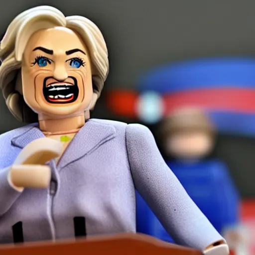 Prompt: lego hillary clinton