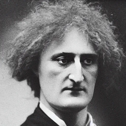 Image similar to a close - up old black and white photo, 1 9 1 3, depicting isaac newton wearing a big wig fighting gottfried leibnitz wearing a big wig in the streets of paris, rule of thirds, historical record