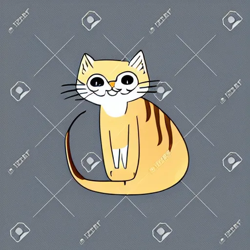 Image similar to Cartoon cat. in simple cute style, isolated vector illustration. 1174824467