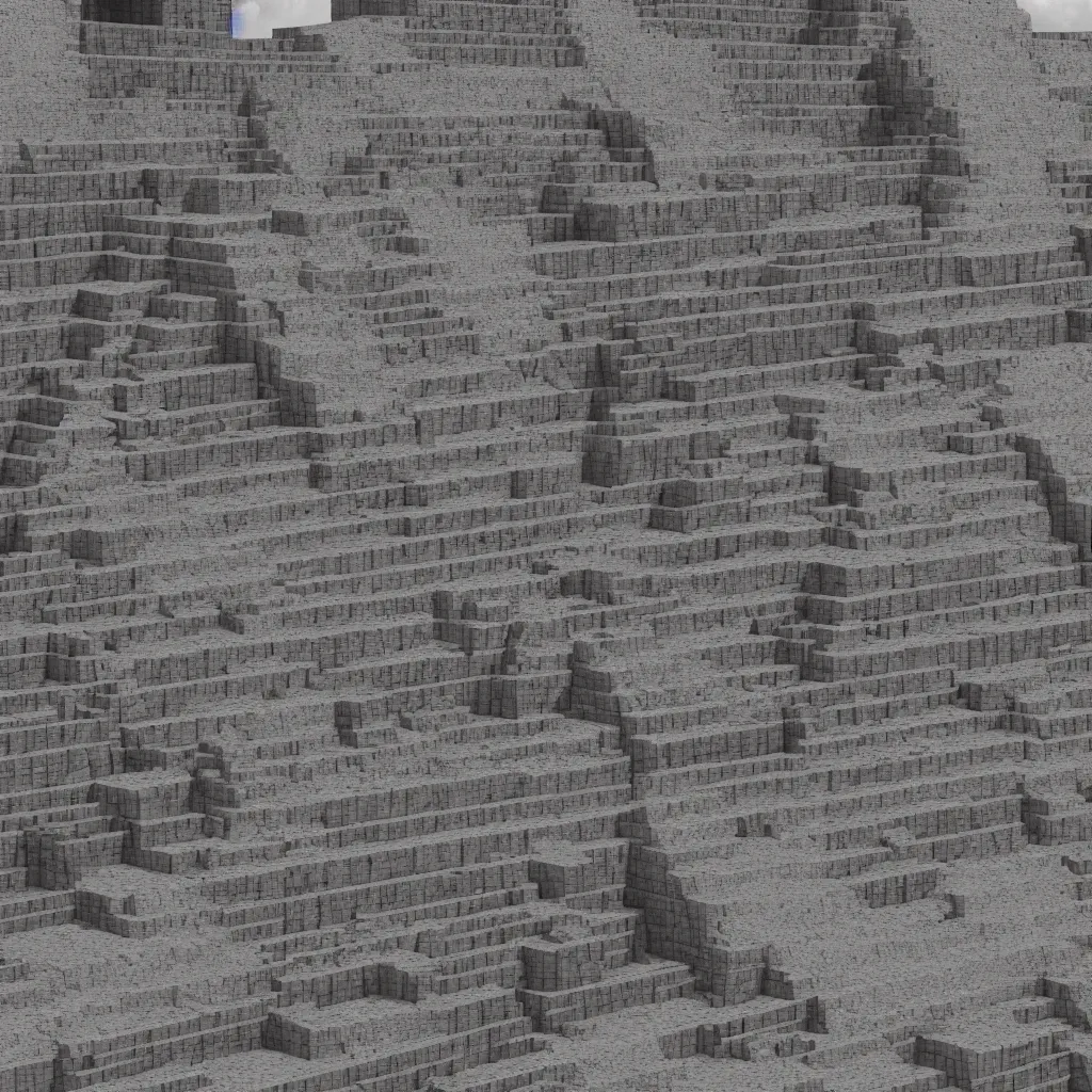 Prompt: a step pyramid, aztec pyramid, ziggurat, high detail, 8 k resolution, octane render, hyper realistic