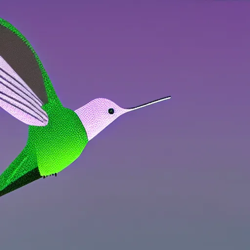 Image similar to ultra realistic cyber!!! hummingbird