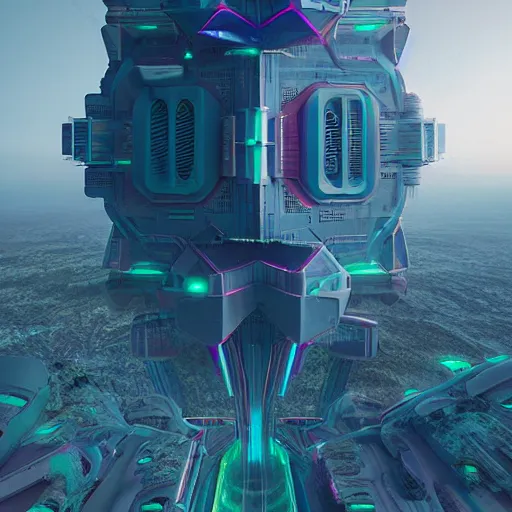Image similar to futuristic imagery by beeple, digital art
