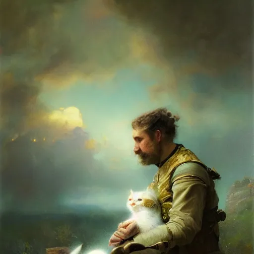 Prompt: UHD tonalism painting of Captain Archer eating a kitten, by Antonio Caparo and Ferdinand Knab and Greg Rutkowski, UHD, photorealistic, trending on artstation, trending on deviantart