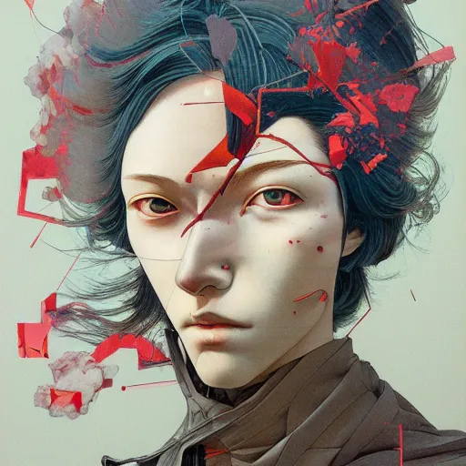 Image similar to prompt : monumental portrait soft light painted by james jean and katsuhiro otomo and erik jones, inspired by akira anime, smooth face feature, intricate oil painting, high detail illustration, sharp high detail, manga and anime 1 9 9 9