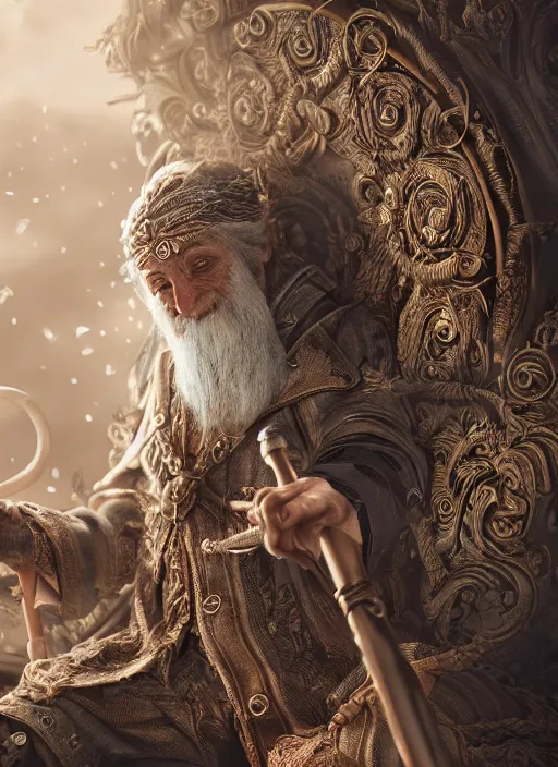 Prompt: beautiful detailed intricate insanely detailed octane render, 8k artistic photography, photorealistic, the Wizard with the Staff