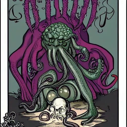 Image similar to Cthulhu in love