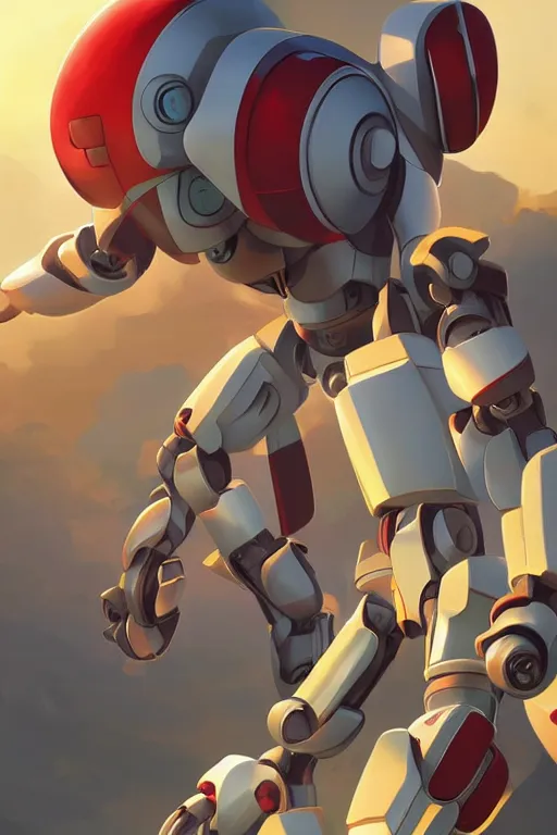 Image similar to metabots medabots medarotto medarot robot minimalist comics, behance hd by jesper ejsing, by rhads, makoto shinkai and lois van baarle, ilya kuvshinov, rossdraws global illumination ray tracing hdr radiating a glowing aura