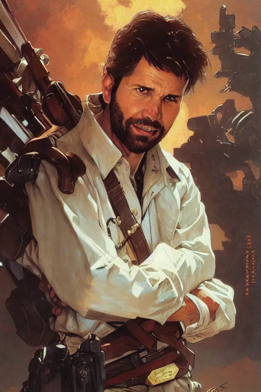 Image similar to Kyle Katarn portrait by Stanley Artgerm Lau, greg rutkowski, thomas kindkade, alphonse mucha, loish, norman Rockwell