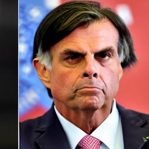 Image similar to hybrid baby of Bolsonaro and Lula