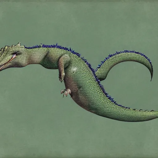 Image similar to A eidelucertlagarzard eating a maripofarterling, digital art