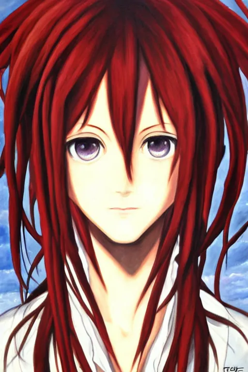 Prompt: beautiful oil painting of a Kurisu Makise from Steins;Gate, symmetrical face, by Titian and Alexander Roslin