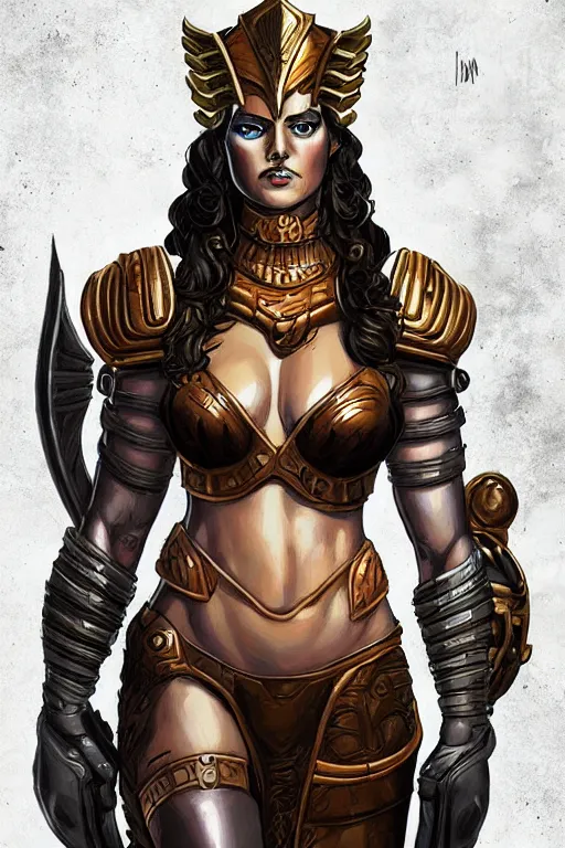 Prompt: the Greek godess Hera looking angry, rusty armor, portrait, pixel art by Artgerm