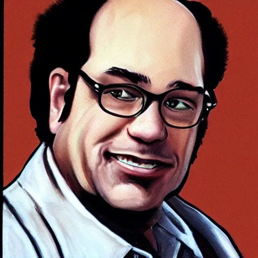 Image similar to George Costanza, portrait, by Bill Watterson