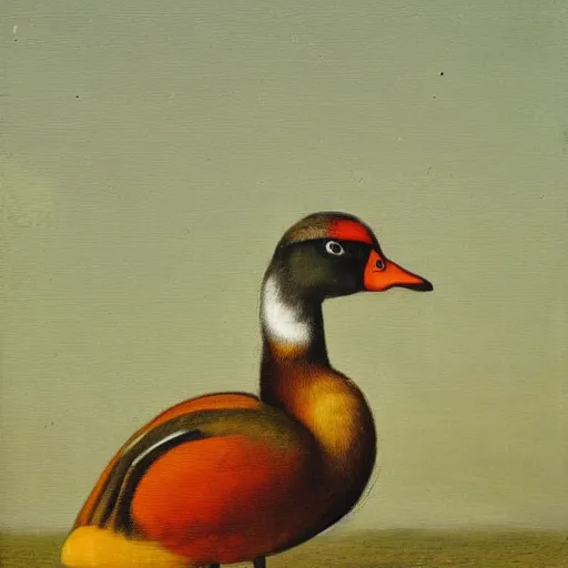 Prompt: franz mark duck