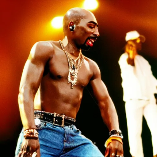 Image similar to 2 pac singing a 2 0 0 0's rock song.