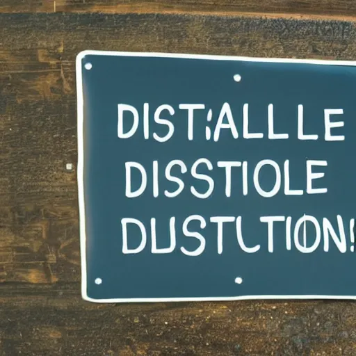 Prompt: a sign that says 'stable diffusion'