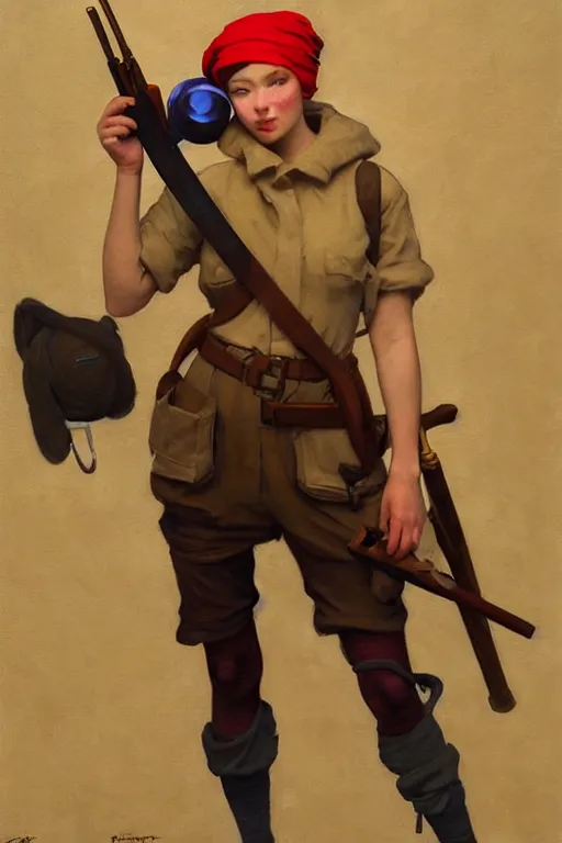 Image similar to team fortress 2 scout the girl with the pearl earring as the team fortress 2 scout team fortress 2 scout team fortress 2 scout, painting by gaston bussiere, katsuya terada, nc wyeth, greg rutkowski, craig mullins, vermeer, frank frazetta, mucha, tom of finland, trending on artstation