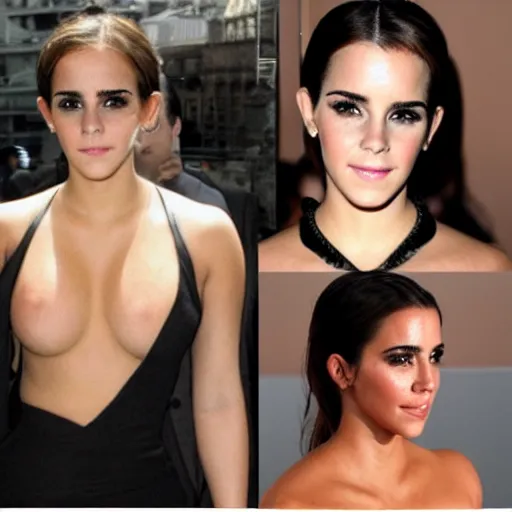 Image similar to emma watson mixed with kim kardashian