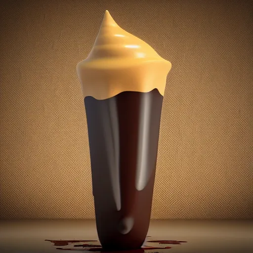 Image similar to 3 d liquid chocolate tornado, 3 d render, global illumination, hdri, redshift render, ultra glossy