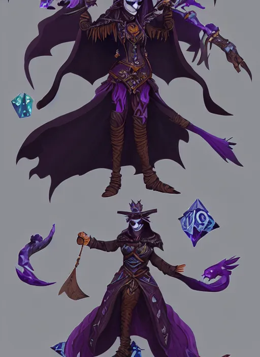 Image similar to raven warlock, wind magic, exquisite details, full body character design, dungeons and dragons white background, by studio muti