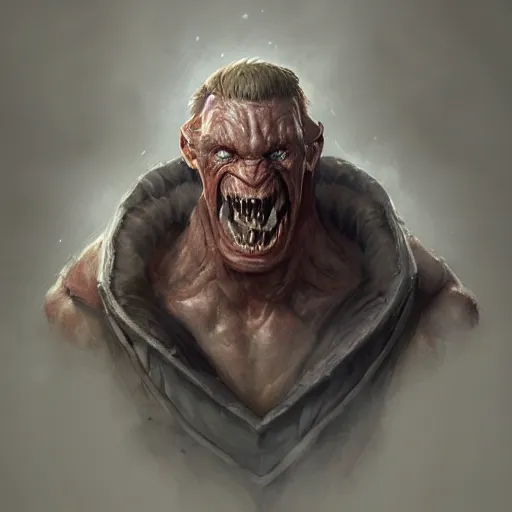 Image similar to putin ugly monster, portrait, highly detailed, full body, digital painting, trending on artstation, concept art, sharp focus, illustration, art by artgerm and greg rutkowski and magali villeneuve