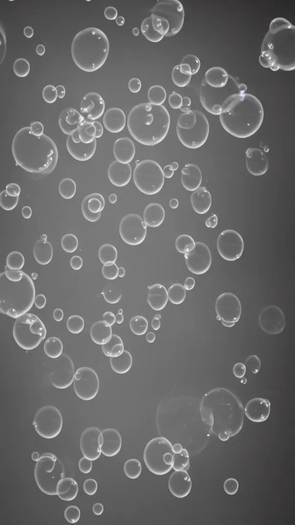 Image similar to bubbles filled with smoke,