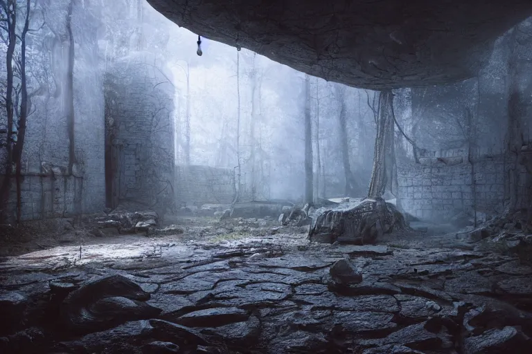 Image similar to tarkovsky scene, hyper realistic, ambient lighting, concept art, intricate, hyper detailed, smooth, dynamic volumetric lighting, octane, raytrace, cinematic, high quality, high resolution, 4 k