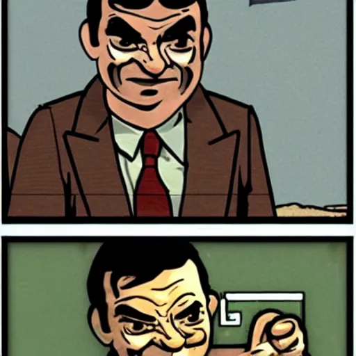 Image similar to mr bean in fallout 3