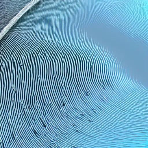 Prompt: high definition technical simulation of a 3D sound wave passing through air, detailed technical diagram, render, octane 8K, great composition
