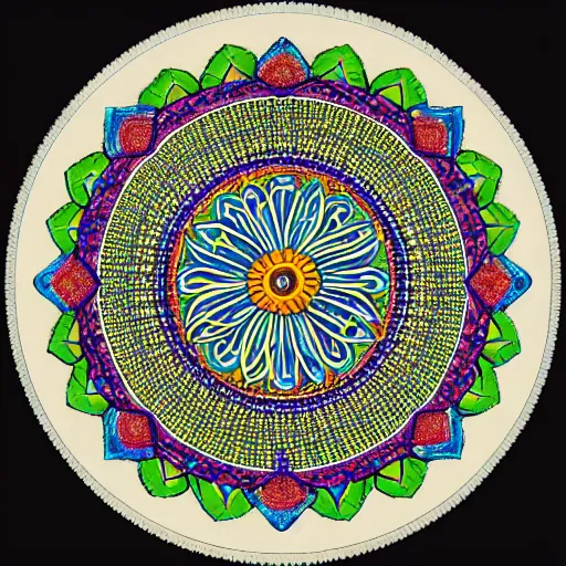 Prompt: a mandala