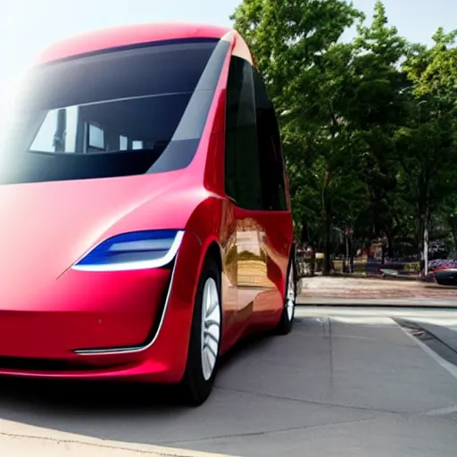 Prompt: tesla bus