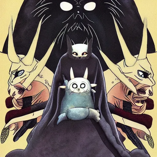 Image similar to the dark lord, by Studio Ghibli