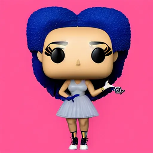 Image similar to a pop figure of doja cat