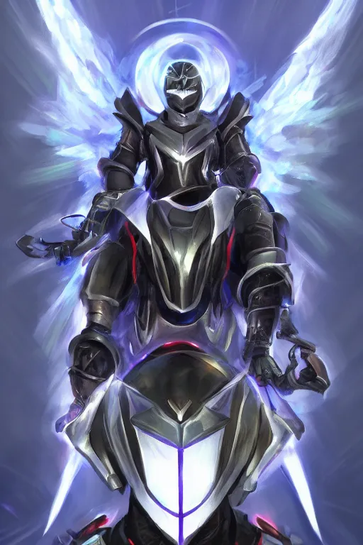 Image similar to helmet armor guardian destiny in witch queen illumination ray tracing hdr fanart arstation by sung choi robot ninja mask and eric pfeiffer and gabriel garza and casper konefal