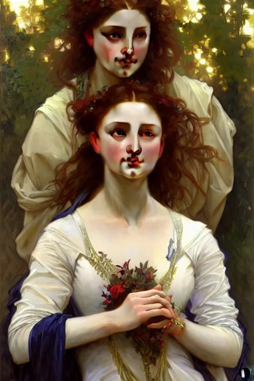 Image similar to sansa, painting by daniel gerhartz, alphonse mucha, bouguereau, pre - raphaelite, detailed art, artstation