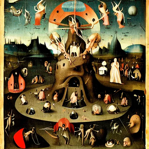 Image similar to endless tory nightmare, by hieronymus bosch